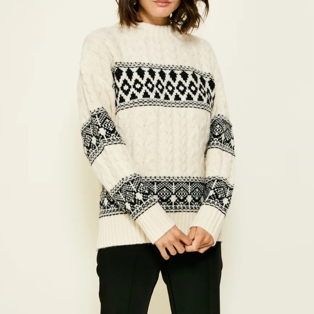 NWT Line & Dot Faire Isle Sweater